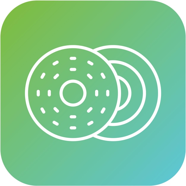 Diseño vectorial Estilo del icono de Bagel