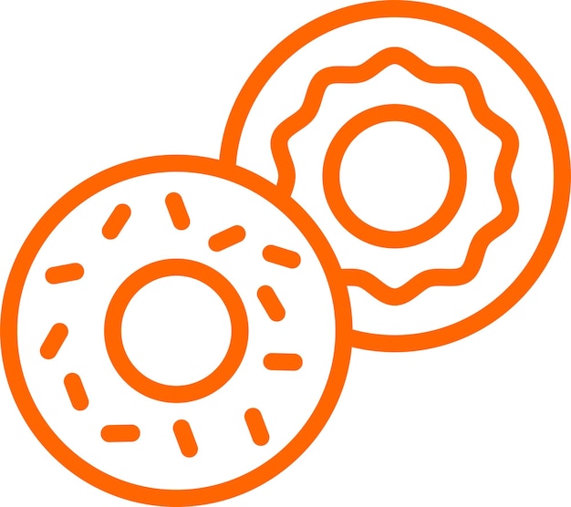Diseño vectorial Estilo del icono de Bagel