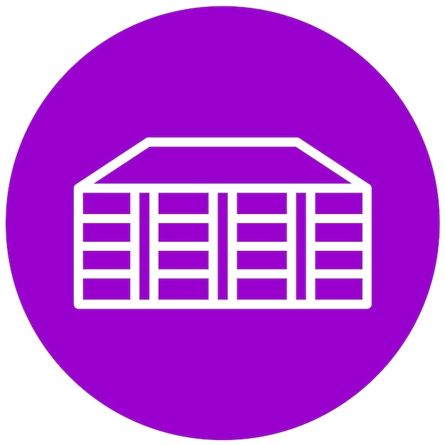 Diseño vectorial Estilo de icono de la bahía de intercambio caliente