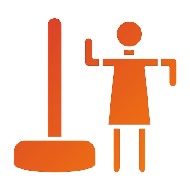 Diseño vectorial Estilo de icono de bailarín de poste