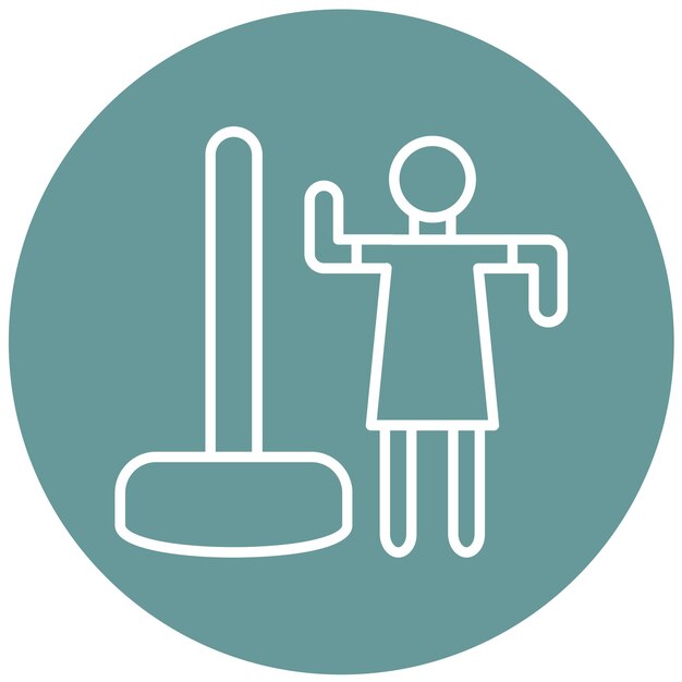 Diseño vectorial Estilo de icono de bailarín de poste