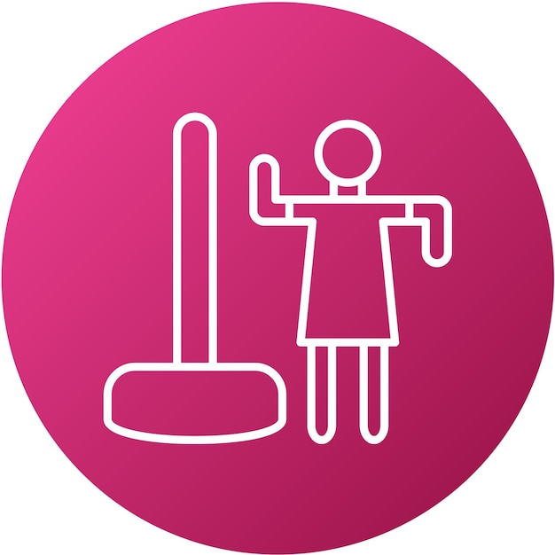 Diseño vectorial Estilo de icono de bailarín de poste