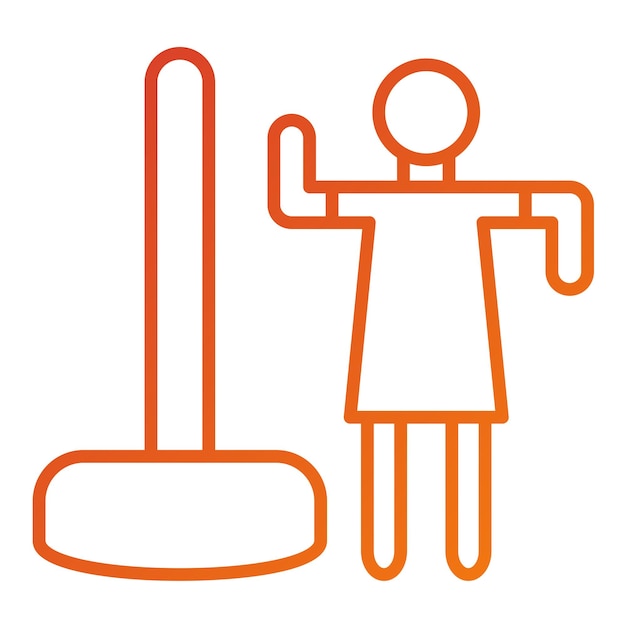 Diseño vectorial Estilo de icono de bailarín de poste