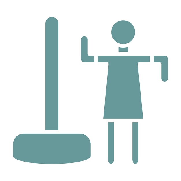Diseño vectorial Estilo de icono de bailarín de poste