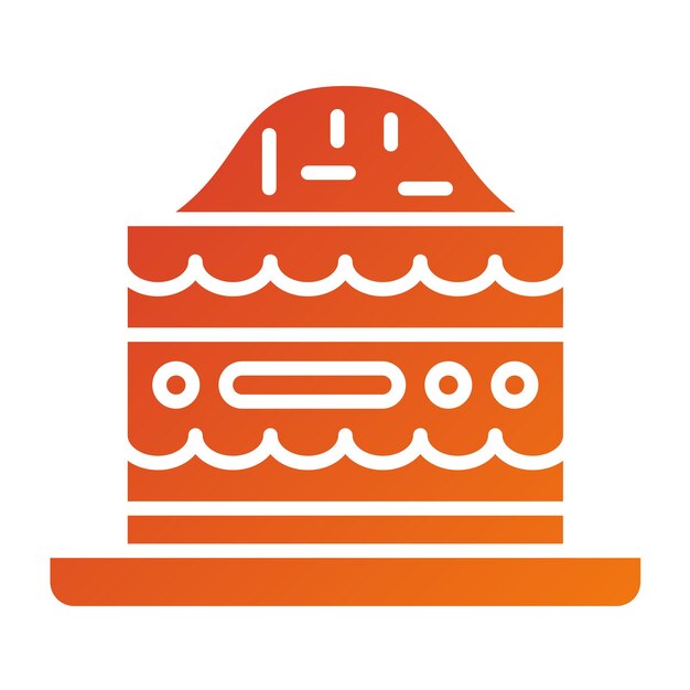 Diseño vectorial Estilo de icono de Baklava