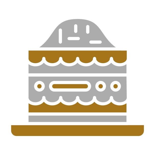 Diseño vectorial Estilo de icono de Baklava