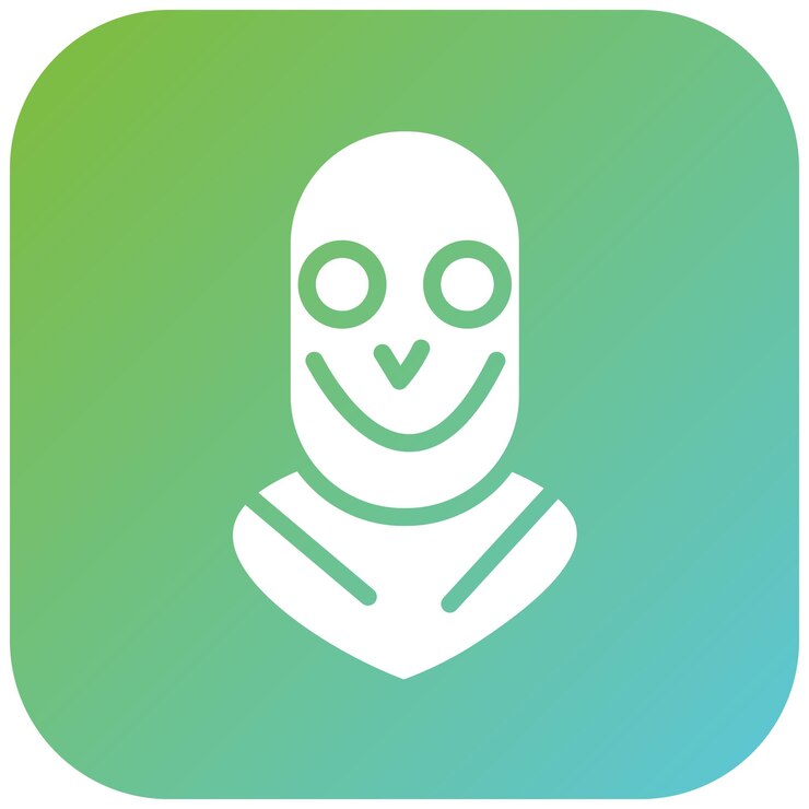 Vector diseño vectorial estilo de icono balaclava
