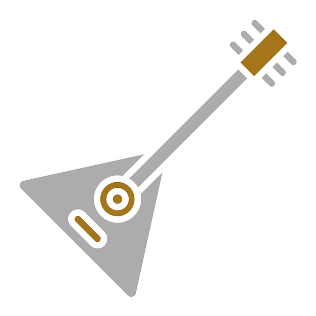 Diseño vectorial Estilo de icono Balalaika