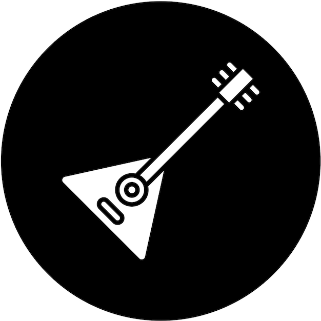 Diseño vectorial Estilo de icono Balalaika