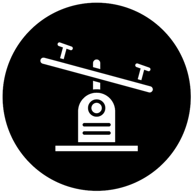 Diseño vectorial Estilo del icono de balanceo