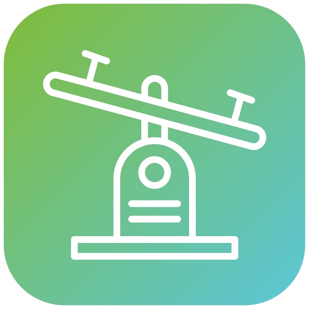 Diseño vectorial Estilo del icono de balanceo