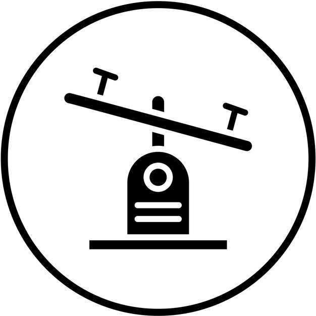 Diseño vectorial Estilo del icono de balanceo
