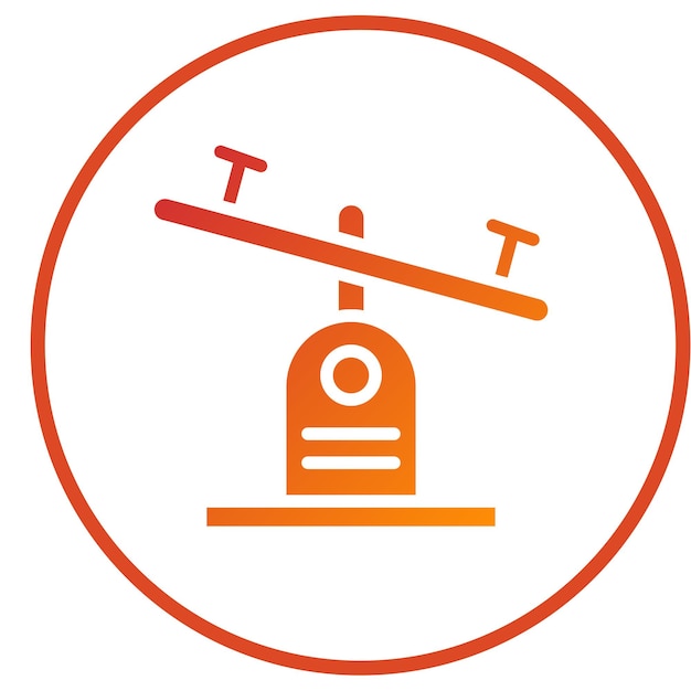 Diseño vectorial Estilo del icono de balanceo