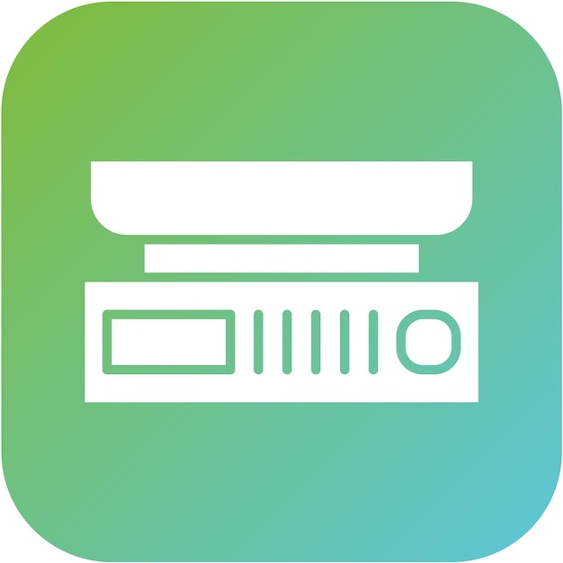 Diseño vectorial Estilo del icono de la balanza electrónica