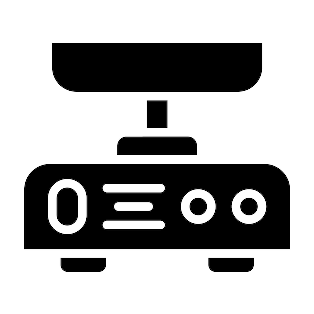 Diseño vectorial Estilo del icono de la balanza electrónica