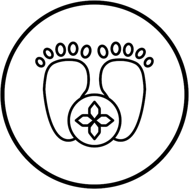 Diseño vectorial del estilo del icono del balneario
