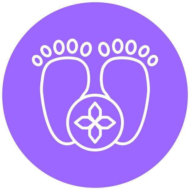 Diseño vectorial del estilo del icono del balneario