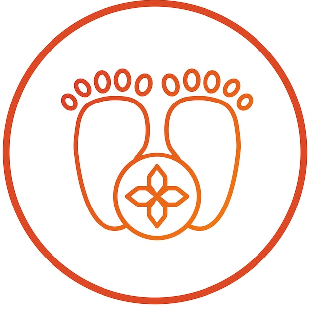Diseño vectorial del estilo del icono del balneario