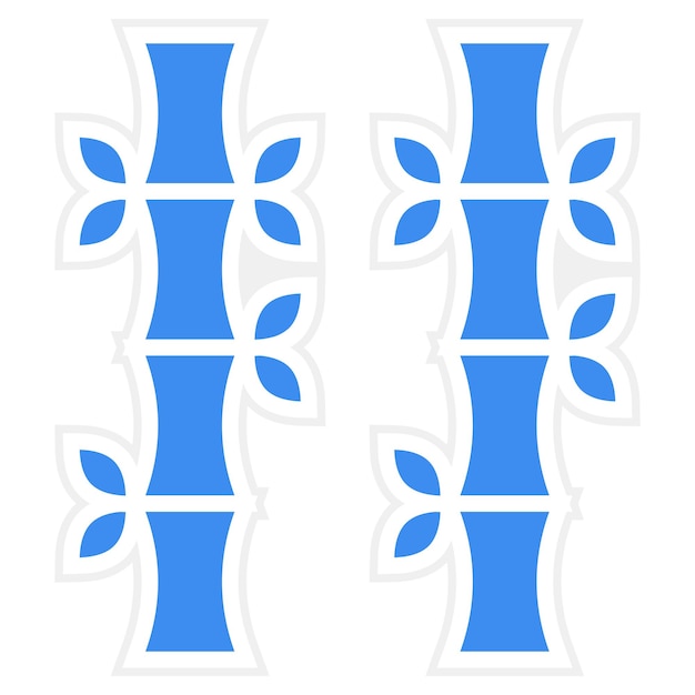 Diseño vectorial Estilo de icono de bambú