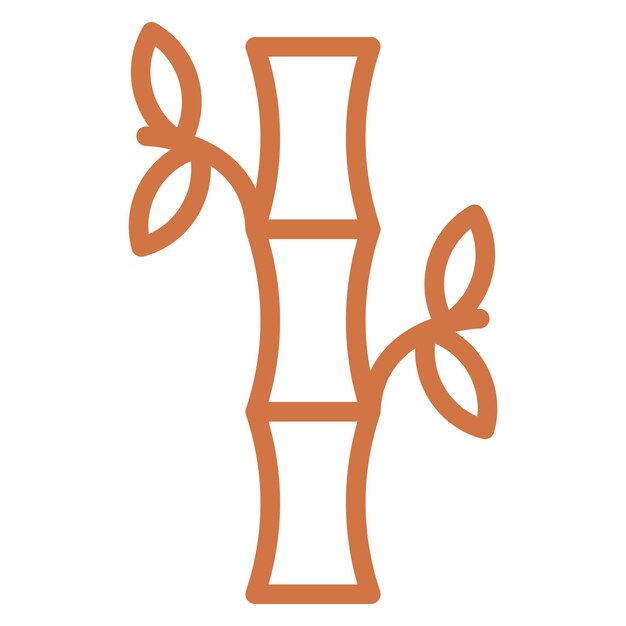 Diseño vectorial Estilo de icono de bambú