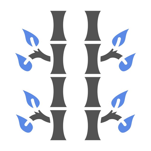 Diseño vectorial Estilo de icono de bambú