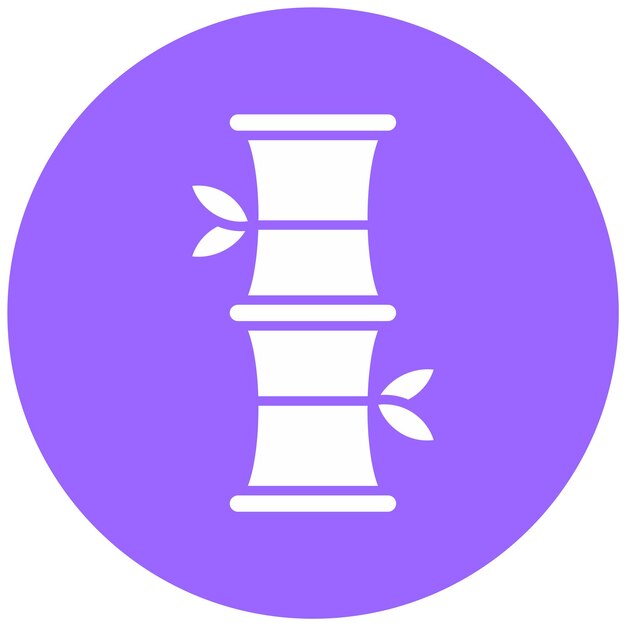 Diseño vectorial Estilo de icono de bambú