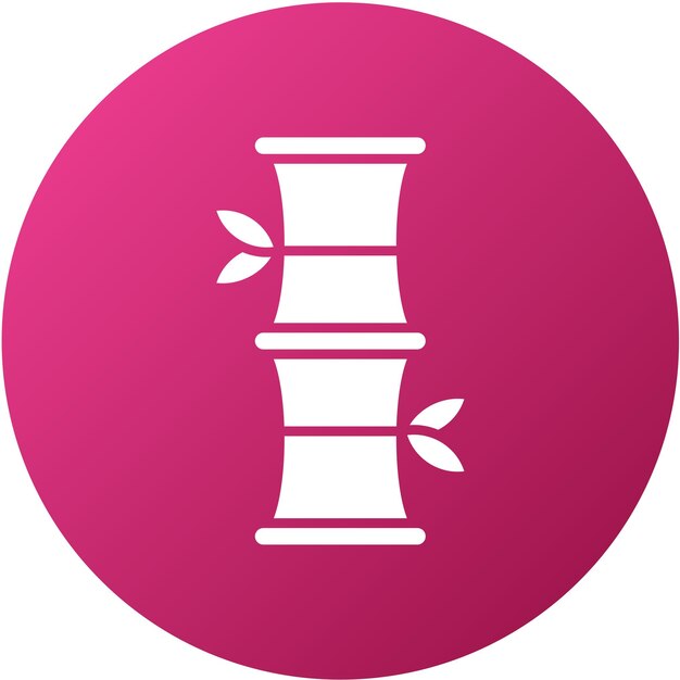 Diseño vectorial Estilo de icono de bambú