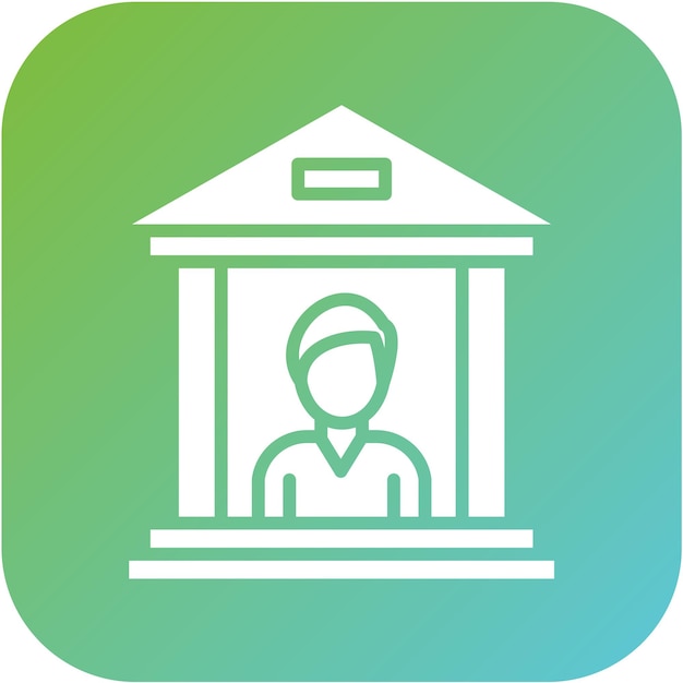 Diseño vectorial Estilo de icono de banca personal