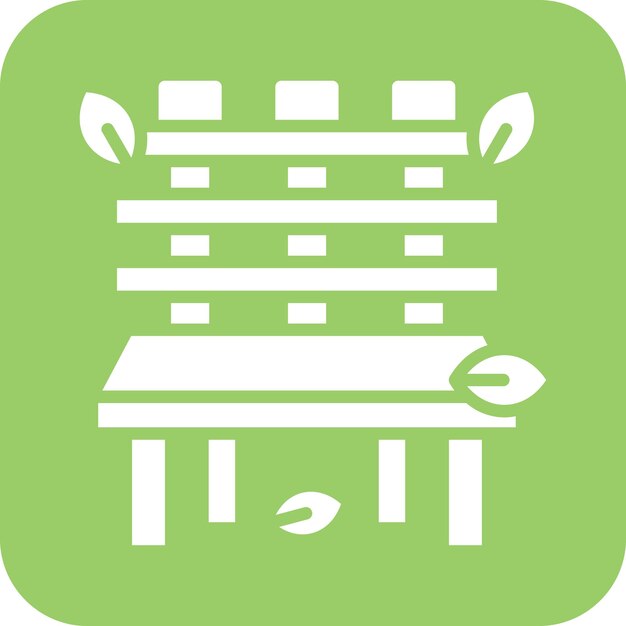 Diseño vectorial Estilo de icono de banco de otoño