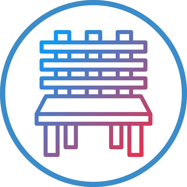 Diseño vectorial Estilo de icono de banco de otoño
