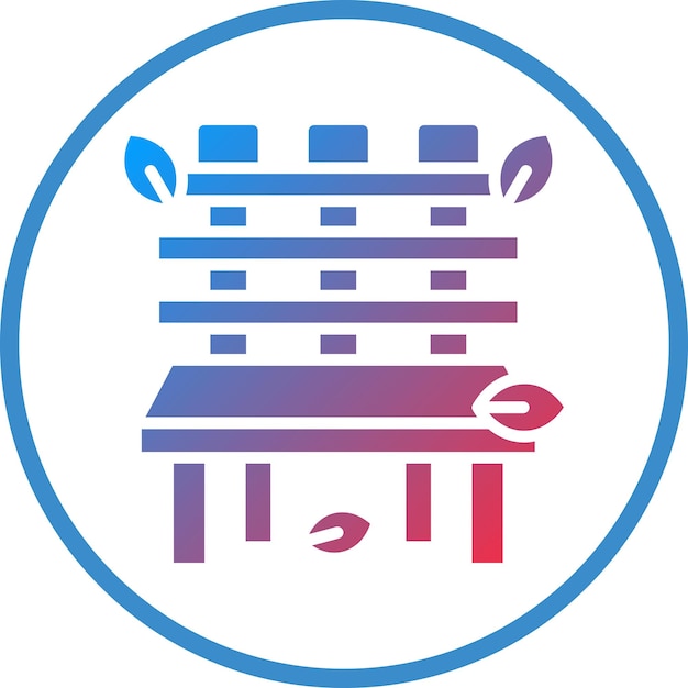 Diseño vectorial Estilo de icono de banco de otoño