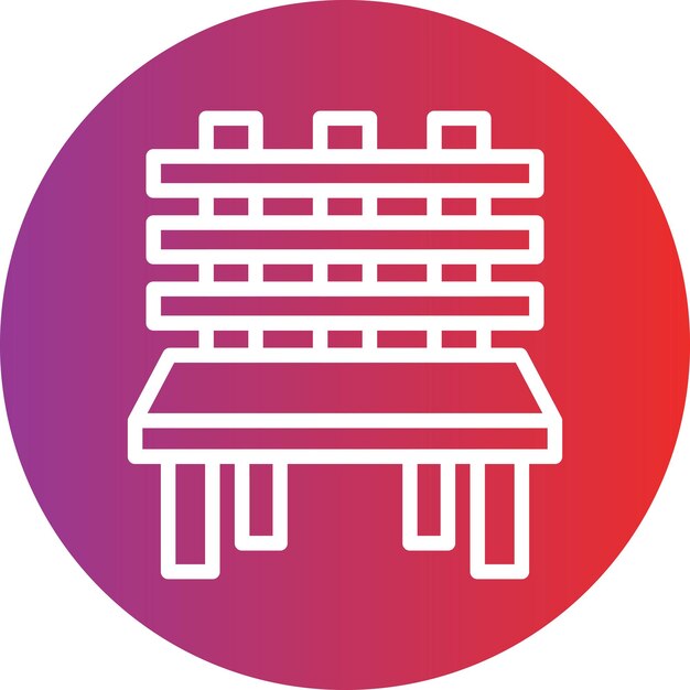 Diseño vectorial Estilo de icono de banco de otoño