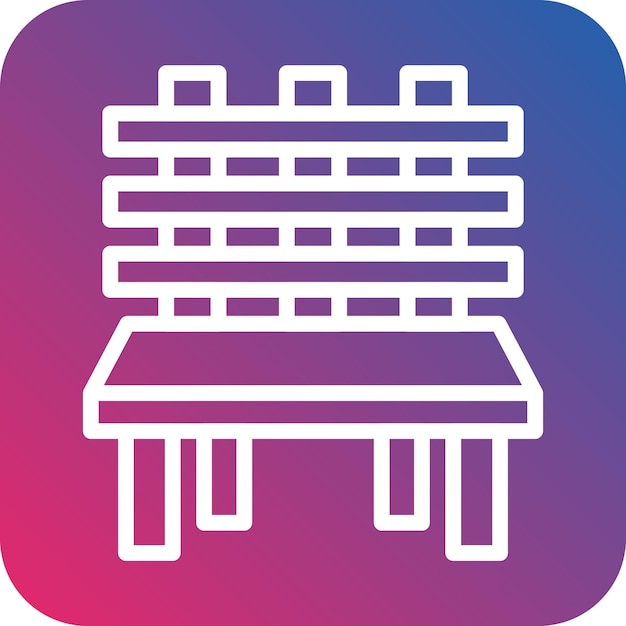 Diseño vectorial Estilo de icono de banco de otoño
