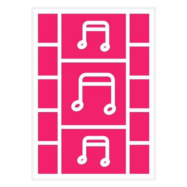 Diseño vectorial Estilo del icono de la banda sonora