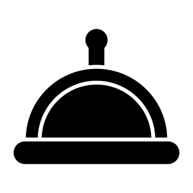 Diseño vectorial del estilo del icono de la bandeja de alimentos