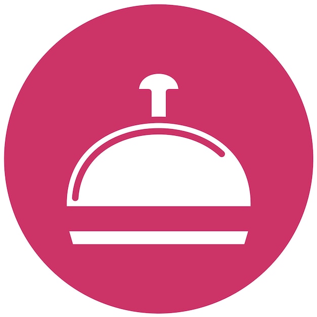 Diseño vectorial del estilo del icono de la bandeja de alimentos