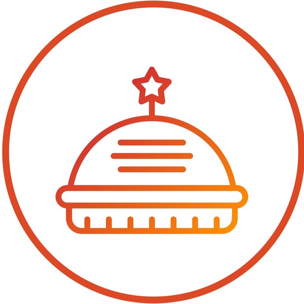 Diseño vectorial del estilo del icono de la bandeja de alimentos
