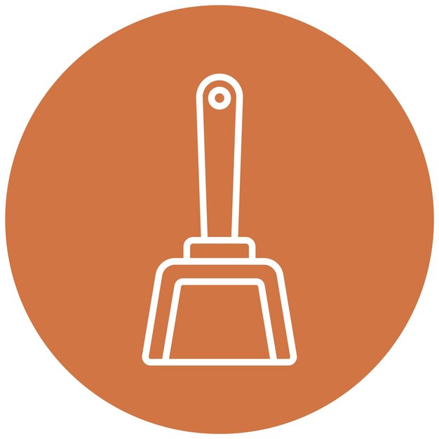 Diseño vectorial Estilo del icono de la bandeja de basura