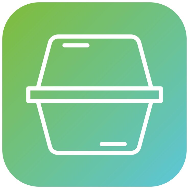 Vector diseño vectorial estilo del icono de la bandeja de estirós