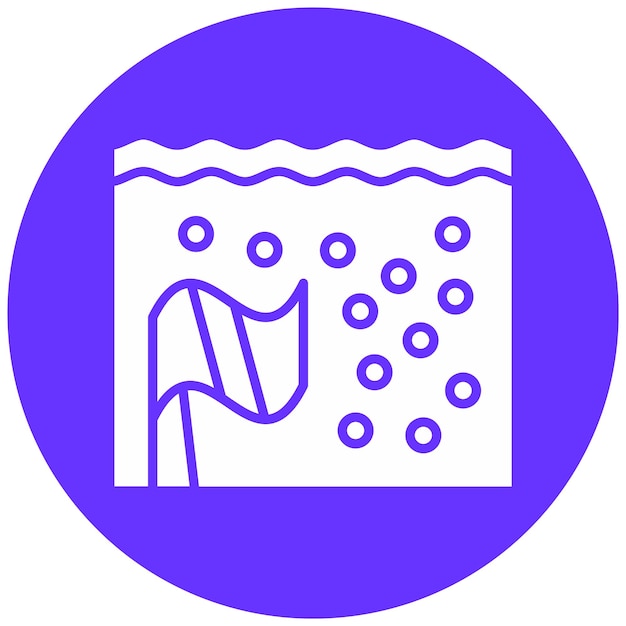 Diseño vectorial Estilo del icono de la bandera de buceo