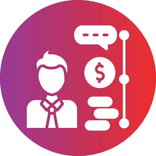 Diseño vectorial Estilo del icono de Bant