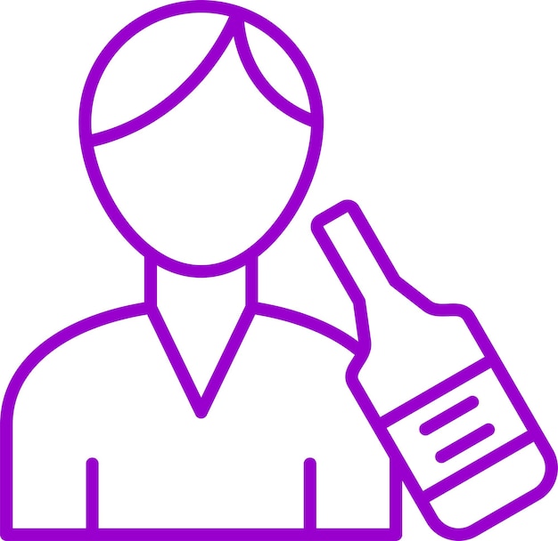 Diseño vectorial de estilo de icono de Barback