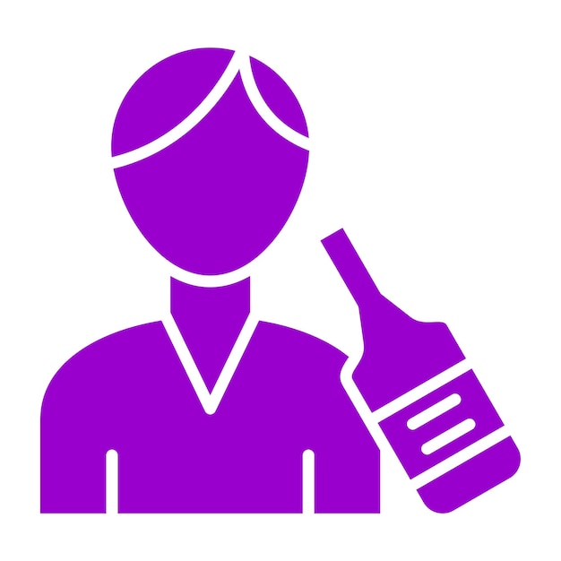 Diseño vectorial de estilo de icono de Barback