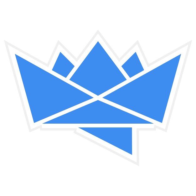 Diseño vectorial Estilo del icono del barco de papel