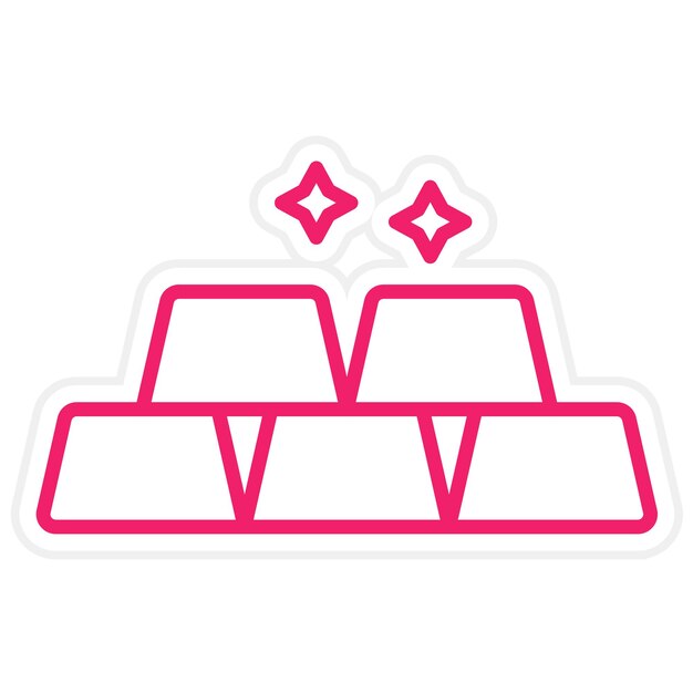 Diseño vectorial Estilo del icono de la barra de arcilla