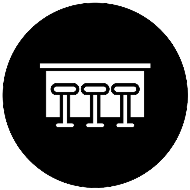 Diseño vectorial del estilo del icono de la barra de desayuno