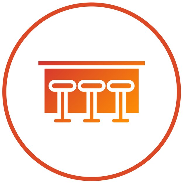 Diseño vectorial del estilo del icono de la barra de desayuno