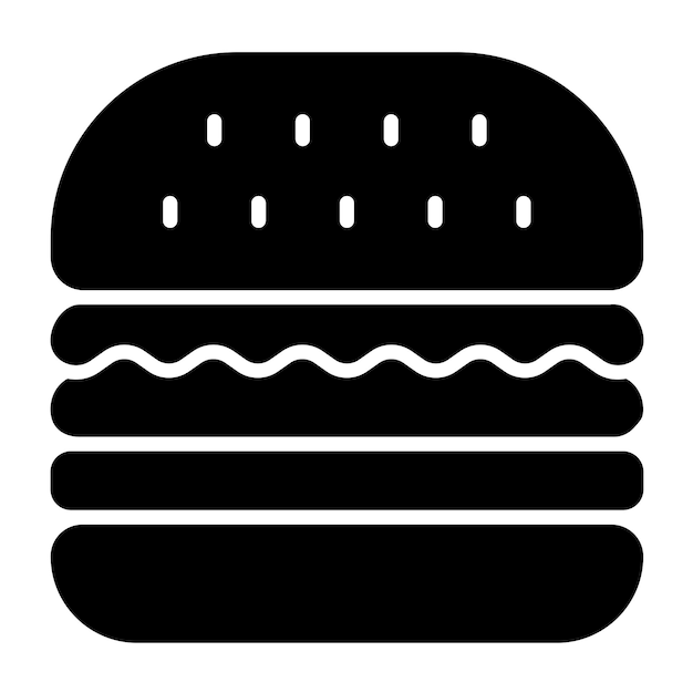 Diseño vectorial del estilo del icono de la barra de hamburguesas