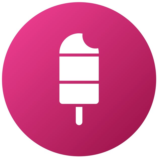 Diseño vectorial del estilo del icono de la barra de hielo