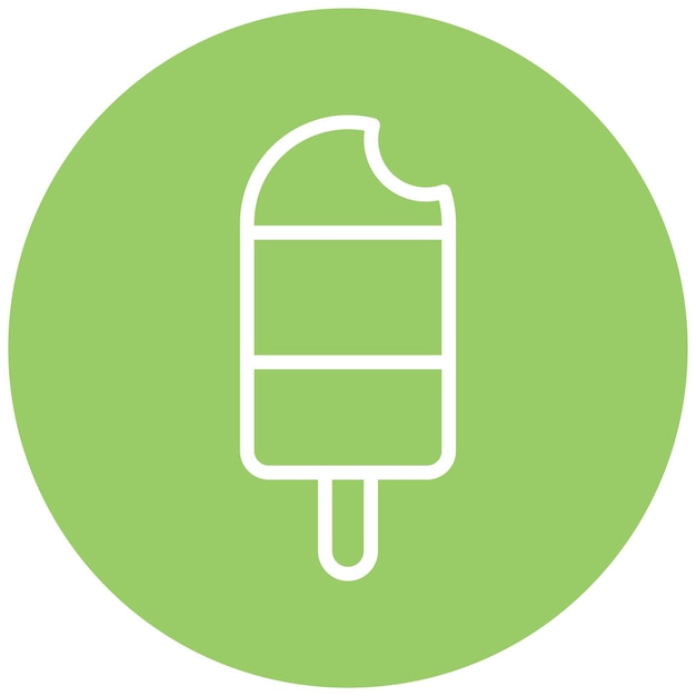 Diseño vectorial del estilo del icono de la barra de hielo